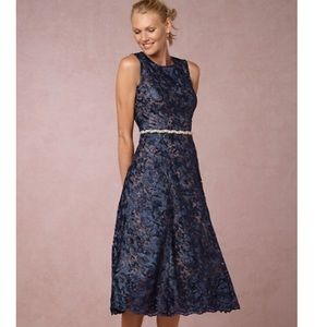 BHLDN at Anthropologie Adela Navy Lace Dress🔥SALE